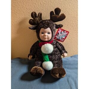 Sugar Loaf Kostume Kids Reindeer Plush Baby Doll Holiday Christmas plush